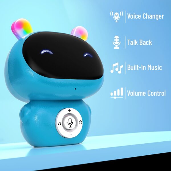 Mirana Mr. Robot | Smart Interactive Talkback Toy for Kids | USB Rechargeable Type-C | in-Built Music | Best Gift for Boys & Girls 2 3 4 5 6 7 8+ Years (Blue)