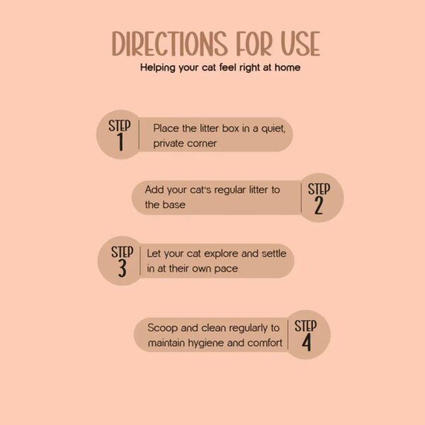 Aurora Litter Den | Enclosed Cat Litter Box with Odour Control & Privacy | Spacious, Easy-Clean, Non-Stick Tray | Hygienic Design for Large Cats & Multi-Cat Homes