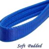 PSK PET MART Heavy Duty Dog Leash Metal Dog Leash Dog Chain with Padded Handle (Large, Blue)
