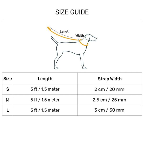 HUFT Basics Dog Leash - Classic Black - S