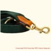 Vama AIR Leash Sustainable & EcoFriendly 100% Natural Cotton Solid Vama AIR Leash Sustainable & EcoFriendly 100% Natural Cotton Solid Brass Hook Super Durable Anti Slip Leash for Small Dogs 5 Feet Long X 0.75 Inch Wide Hand Made British Racing Green
