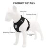 Kuber Industries Small Dog/Cat Chest Harness with Nylon Leash I No Pull, Soft Padded and Breathable Pet Vest I Adjustable, Reflective I Easy Control Pet Chest Belt I (Small, Black)