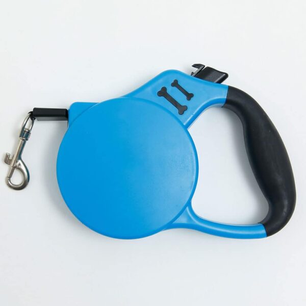 Heart Home Retractable Dog Leash|One Button Break with Safety Lock|Automatic & Non-Slip Handle|Soft Padded Handle for Comfortable Grip|Pet Training & Walking Accessory|Blue