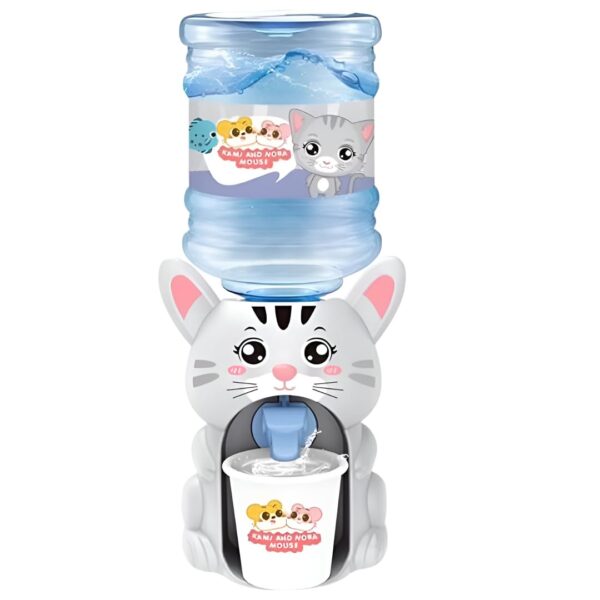 Big Water Dispenser, Toy for Kids Lovely Cartoon Animal Shaped Water Bottle and Mug Drinking Fountain Pumps Water, Juice & Milk Water Dispenser Toy Kids (Cat)