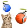 Interactive Cat Toy Ball with Tail | USB-C Rechargeable, No Batteries Required | 360° Rotating Ball for Playing & Excercising | Encourages Cat's Hunting Instincts