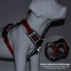 51iWjpN9JL._SL1024_.jpg Qpets® No Pull Dog Harness with Safety Reflective Strip Quick Release Buckle Adjustable Size Easy Control Handle for Medium Large Dog (Red, XL, Recommended Weight: 22.5kg-45kg)
