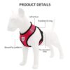 Kuber Industries 1 to 3 Months Small Dog/Cat Chest Harness with Nylon Leash I No Pull, Soft Padded and Breathable Pet Vest I Adjustable, Reflective I Easy Control Pet Chest Belt I (XX-Small,Red)