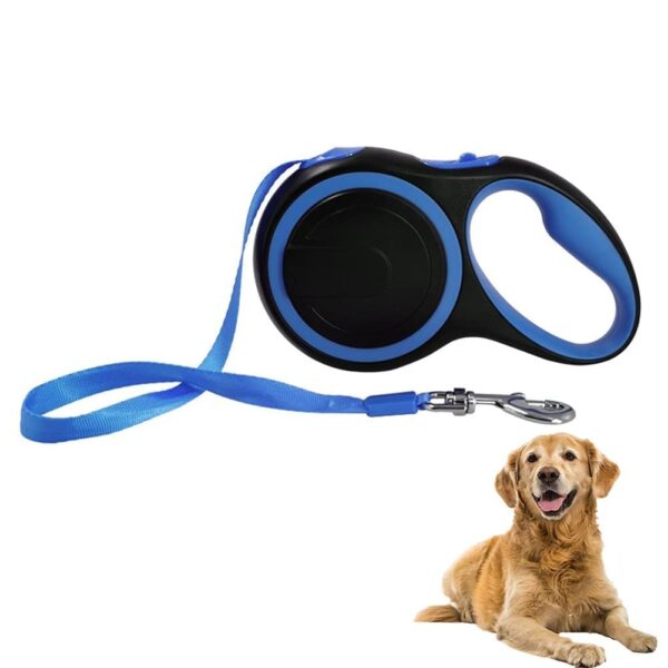 Priyadarshi Retractable Dog Lead Extending Leash - Extension Lead with Priyadarshi Retractable Dog Lead Extending Leash - Extension Lead with Anti-Slip Brake | Anti-Twist Lobster Clip | Soft Grip Handle - for Small, Medium, Large Pets - 5 Metre Randon Color
