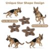 Pet Bamboo Chew Star Toy for Dogs – Fun & Interactive Exercise Play Toy, Durable and Safe for Chewing, Teething, and Dental Health-Brown