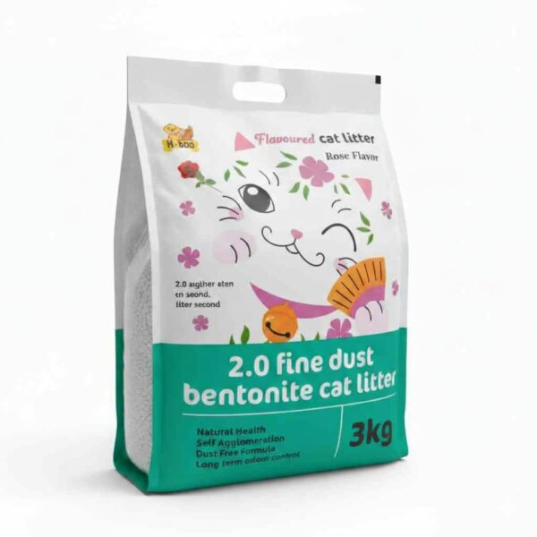 NR cat Litter|| 3 KG Flavoured || Bentonite, 2.0 Fine Dust Formula, Quick Agglomeration, Ultra-Low Dust, ||