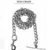 Combo: Collar, Leash, and Belt With Silver Chain for Medium Size Dogs - Width 20 MM (Large, Black)