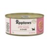 Applaws Natural Premium Wet Cat Food for Adult Cats, Tuna Fillet and Prawns in Broth Pack of 4 x 70g Cans