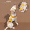 51sSv9zWj1L.jpg Zoomies Dog Harness – Premium Soft Padded Cotton H-Harness for Comfort and Control, Small Size, Yellow