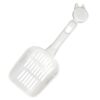 PET WORLD Cat Litter Scooper| Small Scoop Size | Easy and Convenient to Use | for Quick & Hygienic Waste Removal | Effortless Clean-Up| Highly Durable Cat Poop Scooper | White |