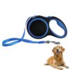 PetVogue Retractable Dog Lead Extending Leash - Extension Lead with PetVogue Retractable Dog Lead Extending Leash - Extension Lead with Anti-Slip Brake, Release Button, Anti-Twist Lobster Clip, Soft Grip Handle - for Small, Medium, Large Pets - Blue, 5 Metre