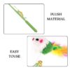 Interactive Cat Teasing Stick | Engaging Feather Wand Toy Set for Kitten & Cats, Activity Cat Teaser Mouse Chase Wand Play Stick with Bell for Fun Exercise & Playing for Indoor (Pack of 1)
