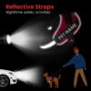Berlin's Police K9 Dog Harness with Leash, Dog Vest with Handle, Reflective Adjustable No-Pull Harness for Dogs Heavy Duty Nylon, for Training, Patrol, Hiking (Red, XL (36Kg Above))
