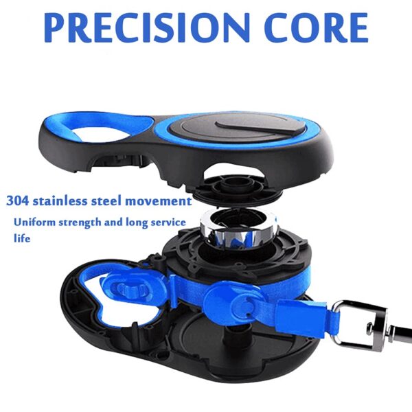 615QGqjRnL._SL1001_.jpg PetVogue Retractable Dog Lead Extending Leash - Extension Lead with Anti-Slip Brake, Release Button, Anti-Twist Lobster Clip, Soft Grip Handle - for Small, Medium, Large Pets - Blue, 5 Metre