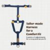 PetWale Dog H Harness | Cotton Material | Adjustable & Durable | Skin & Fur Friendly | Ultimate Comfort for Long Hours | 3 Point Adjustments | Strong Material & Secured Fit | Navy Blue - Small