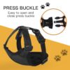 Harness Vest for Puppies Adjustable Soft Nylon Puppy with Hook and Loop Straps (Medium Black) (Harness Length 9 inch)