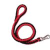 Woofy Heavy Duty Dog Tough Nylon Braided Dog Leash for Medium Dogs Maxi Dogs & Large Dogs, Heavy Leash & Heavy Hook (Red & Black)
