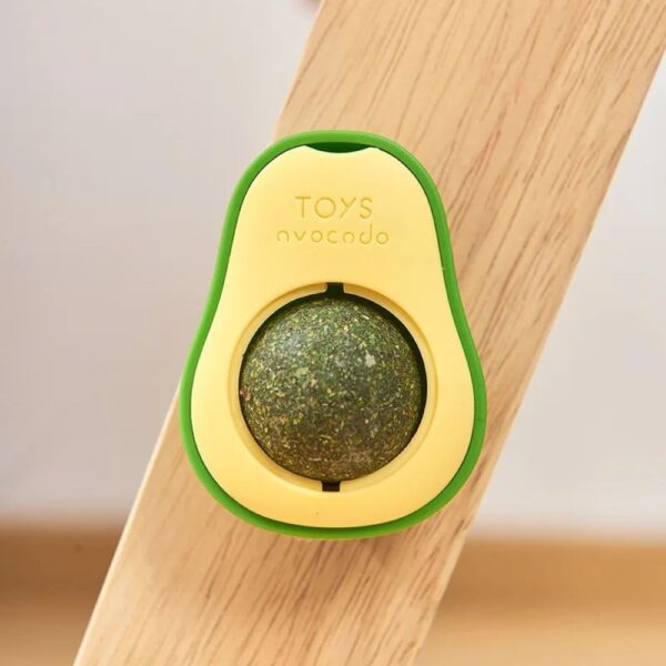 61-w80szojL._SL1000_.jpg Catnip Rotatable Indoor Cat Wall Toy Cat Chew Toy Edible Licking Toy for Cats/Kittens