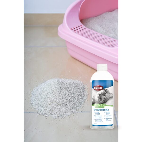 Trixie Simple'n'Clean Cat Litter Deodorizer, Fragrance-Free Odor Neutralizer, Prolongs Litter Life, Ideal for Multi-Cat Homes - 750g