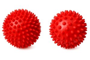 Pack of 2 Solid Spiky Balls for Pets, Durable Rubber Pack of 2 Solid Spiky Balls for Pets, Durable Rubber Chew & Play Toy Set, Interactive Dog Sensory Spike Balls