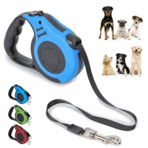 5m Dog Leash for Walking Jogging Training Leash for Puppies Pet, Cats, Small Breed Dogs, Automatic Good Hand Grip and One Button Brake & Lock Durable 5M Dog Rope Belt.