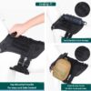 Dog Harness with Leash Small Medium & Large All Breeds for Dogs Harness Reflective Adjustable Belt Vest Harness (Tactical Harness with Leash) (Black) (Large Dogs)