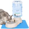 612kmTe8ZkL._SL1200_.jpg Cyrox 3.5 Litter Self-Dispensing Gravity Pet Food Feeder Bowl Water and Food Cat Feeder Bowl and Automatic Water Dispenser Bottle (1Pcs)