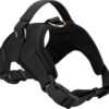 612pAZ6EvL._SL1500_.jpg Dog Belt Padded Dog Vest Harness Adjustable Neck Strip Chest Strip & Adjustable Dog Padded Rope Leash (Black, Large)