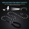 6136zBD3EnL._SL1500_.jpg Dog Belt Padded Dog Vest Harness Adjustable Neck Strip Chest Strip & Adjustable Dog Padded Rope Leash (Black, Large)