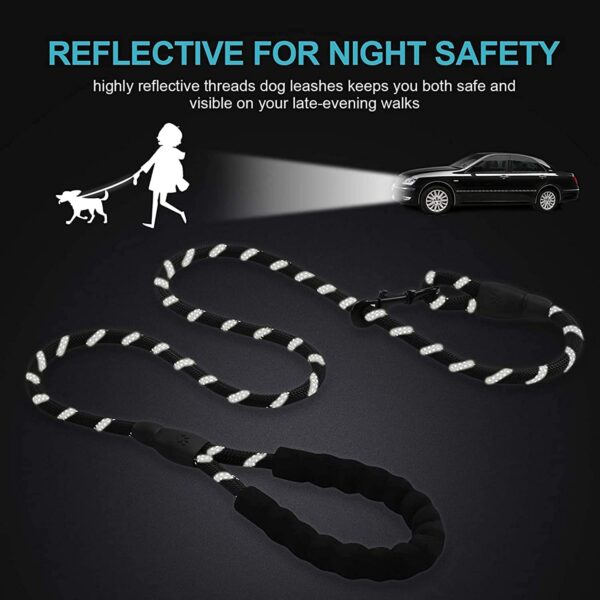6136zBD3EnL._SL1500_.jpg Dog Belt Padded Dog Vest Harness Adjustable Neck Strip Chest Strip & Adjustable Dog Padded Rope Leash (Black, Large)