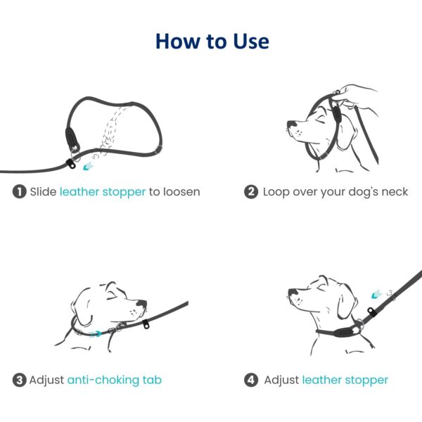 WePet Durable Dog Leash For Medium Large Dogs, Sturdy Reflective Leashes, Supports Strong Pulling, Comfortable Padded Handle, Slip Rope Lead For Walking And Training,?22 cm
