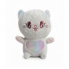Tukkle Cat Soft Toy - 30cm Cute Plush with Shiny Heart & Sequined Ears (Assorted - Pack of 1) Yellow, Grey & Pink for Kids, Adults, Birthday, Anniversaries, Return Gift, Valentine's Day