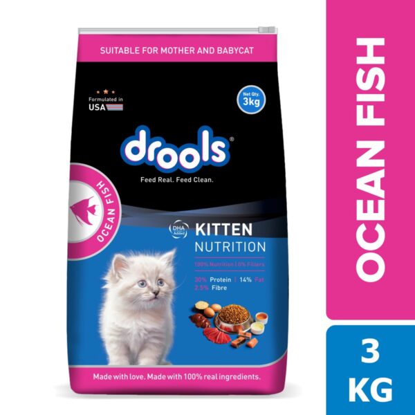 614x0z1g0L._SL1200_.jpg Drools Dry Cat Kitten Food Ocean Fish 3kg
