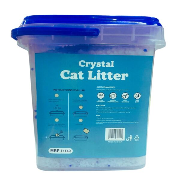 Cature Care by Nature Premium Crystal Cat Litter, Ultra Absorbent Silica Gel, 2.8kg/6L, Dust Free, Eco-Friendly Litter for Cats
