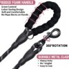 Boltz Heavy Duty Nylon Night Reflective Leash 5 Feet, ½ Inch Thick Reflective Training Rope for Small, Medium and Large Dogs, Strong and Durable Padded Handle & Night Reflective Leash (5 Feet, Black)