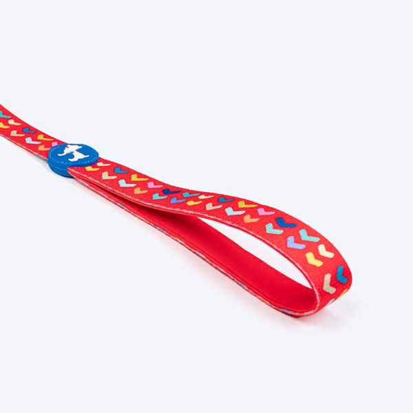 615WJzJq62L._SL1500_.jpg HUFT Heart to Heart Dog Leash - Red - S