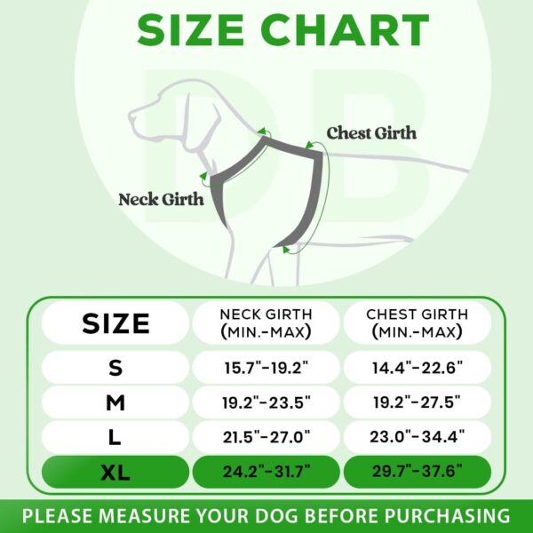 Premium Reflective Dog Vest Harness| Soft Breathable| Padded Handle| Adjustable Straps & Luxury Buckle | Soft Padded Mesh | No Pull | No-Choke | Chest 28-35 inch | All Giant Breeds 35-60 Kg