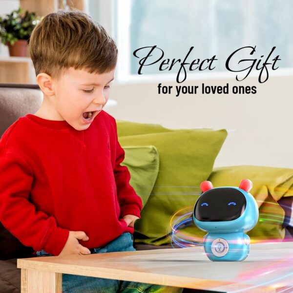 Mirana Mr. Robot | Smart Interactive Talkback Toy for Kids | USB Rechargeable Type-C | in-Built Music | Best Gift for Boys & Girls 2 3 4 5 6 7 8+ Years (Blue)