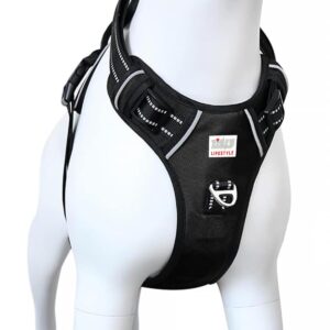 Zigly Lifestyle Shadow Guard Adjustable Dog Body Harness-Small - Black Zigly Lifestyle Shadow Guard Adjustable Dog Body Harness-Small - Black | Padded No-Pull Harness for Small Dogs & Puppies | Comfortable & Secure Dog Harness Daily Walks