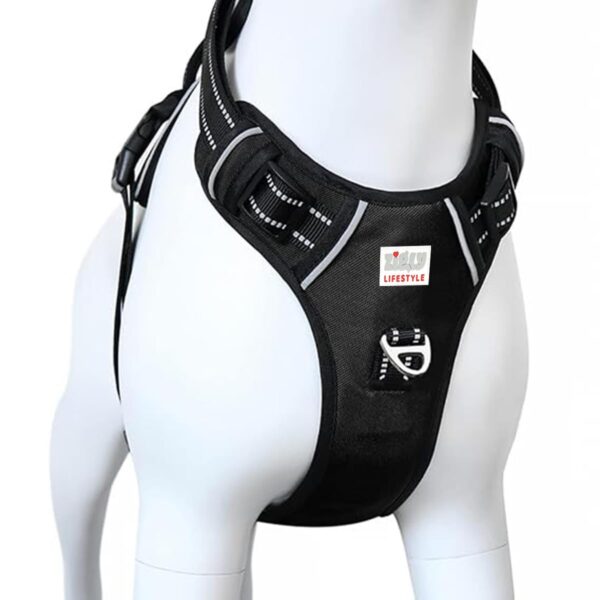 Zigly Lifestyle Shadow Guard Adjustable Dog Body Harness-Small - Black | Padded No-Pull Harness for Small Dogs & Puppies | Comfortable & Secure Dog Harness Daily Walks