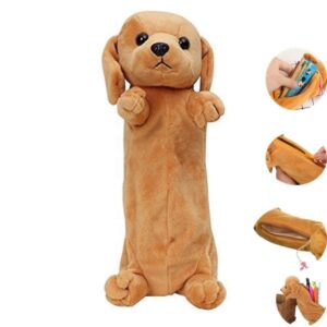 24x7 eMall Fabric Kids Favorite 3D Dog, Emoji Soft Toys Pencil Pouch Pencil Box For Children (Multicolour)