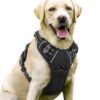 JV No-Pull Dog Harness with Reflective Straps, Padded Air Mesh, Adjustable with Top Handle, Black