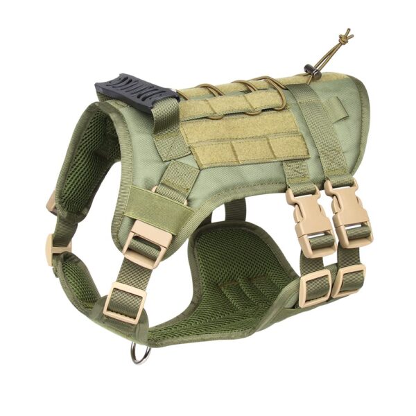 FYA Tactical Dog Harness for Medium Large Dogs No Pull, FYA Tactical Dog Harness for Medium Large Dogs No Pull, Military Dog Harness with Handle,Service Dog Vest, Adjustable Pet Harness for Training Hunting Walking
