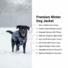 Lulala Winter Dog Jacket with Harness | Waterproof Dog Jacket with Zipper | Reflective Cold Weather Coat for Small, Medium, and Large Dogs