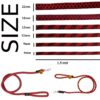 Sage Square Strong Dog Rope Leash | Durable Heavy Duty Comfortable Nylon Leash | Walking Leads with Strong Hook | for Large Dogs | Pack of 1 (Color May Vary) (18 MM)