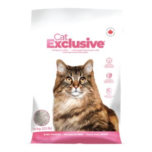 Clumping Cat Litter – Baby Powder Scent, Scoopable, Low Dust, Hard Clumps – All Breed Cats, Long-Lasting Odor Control, Easy to Clean (10 kg, Pack)